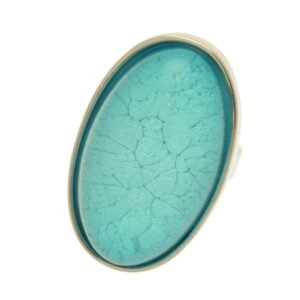 Miss Milly - Green Adjustable Resin Ring (FR364PGIP)