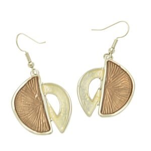 Miss Milly - Caramel Hemicircle Earrings (FE775BN) SALE