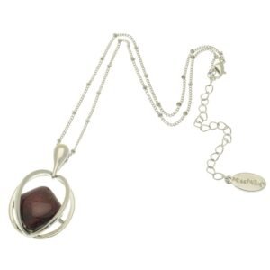Miss Milly - Aubergine Ellipse Pendant (FN751MWIP) SALE