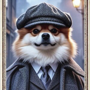 Animal Metal Sign Pomeranian