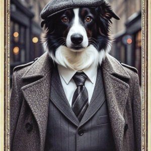 Animal Metal Sign Border Collie