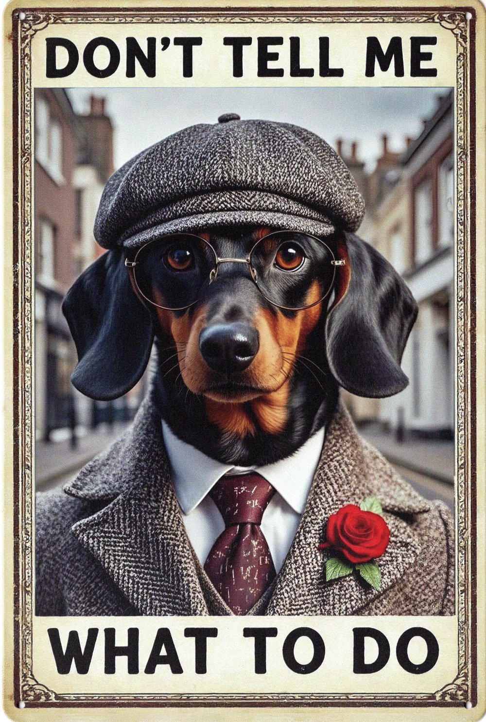 Animal Metal Sign Dachshund