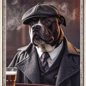 Animal Metal Sign Boxer