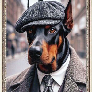 Animal Metal Sign Doberman Pinscher