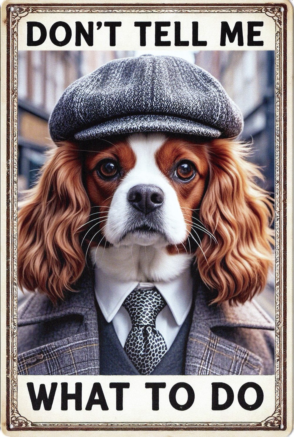 Animal Metal Sign Cavalier King Charles