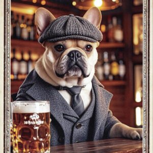 Animal Metal Sign French Bulldog v2