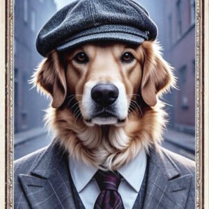 Animal Metal Sign Golden Retriever