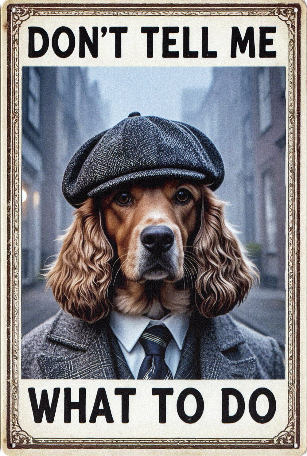 Animal Metal Sign Cocker Spaniel